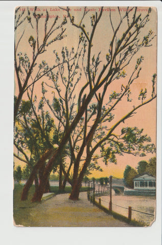 Walk at Lake Side and Music Pavilion at Willow Grove Park Philadelphia Willow Grove Abington Township Montgomery County Pennsylvania