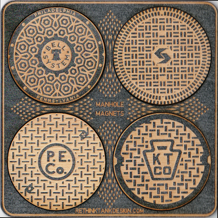 Philly Manhole Cover Magnets