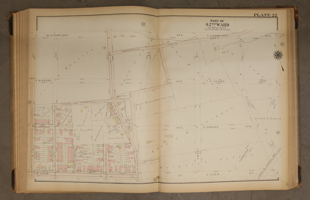1923 Bromley Atlas - Plate 22 - Olney: Mascher Street, Olney Shopping Center