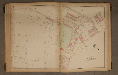 1923 Bromley Atlas - Plate 33 - West Oak Lane: Limekiln Pike, Philadelphia National Cemetery