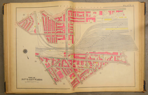 1928 Bromley Atlas - Plate 9 - Overbrook: West Philadelphia Lancaster Ave, Heston School